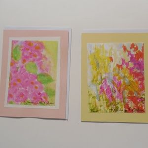 Hand Crafted Floral Watercolor Cards